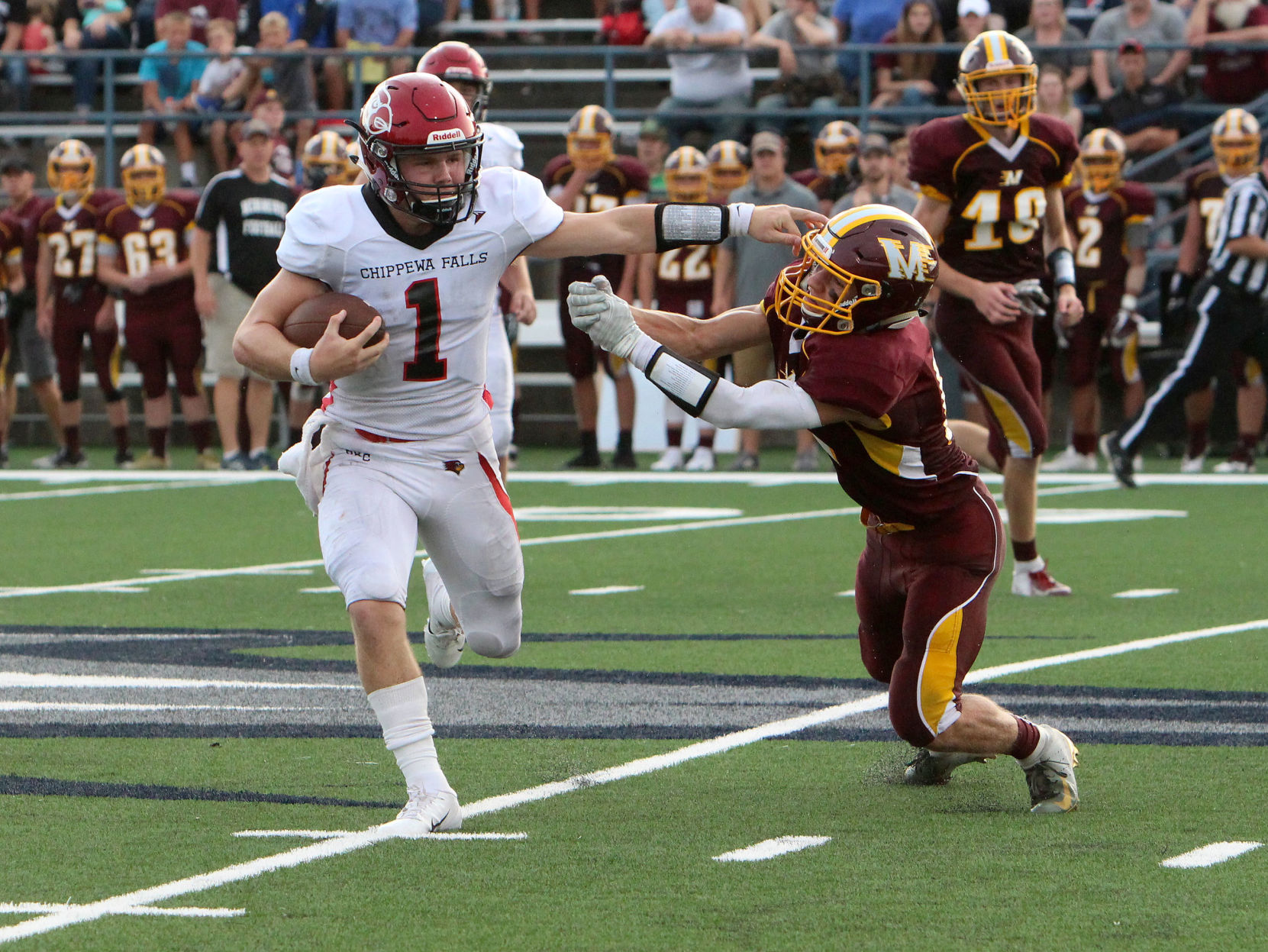 Chi-Hi football at Menomonie 8-31-18